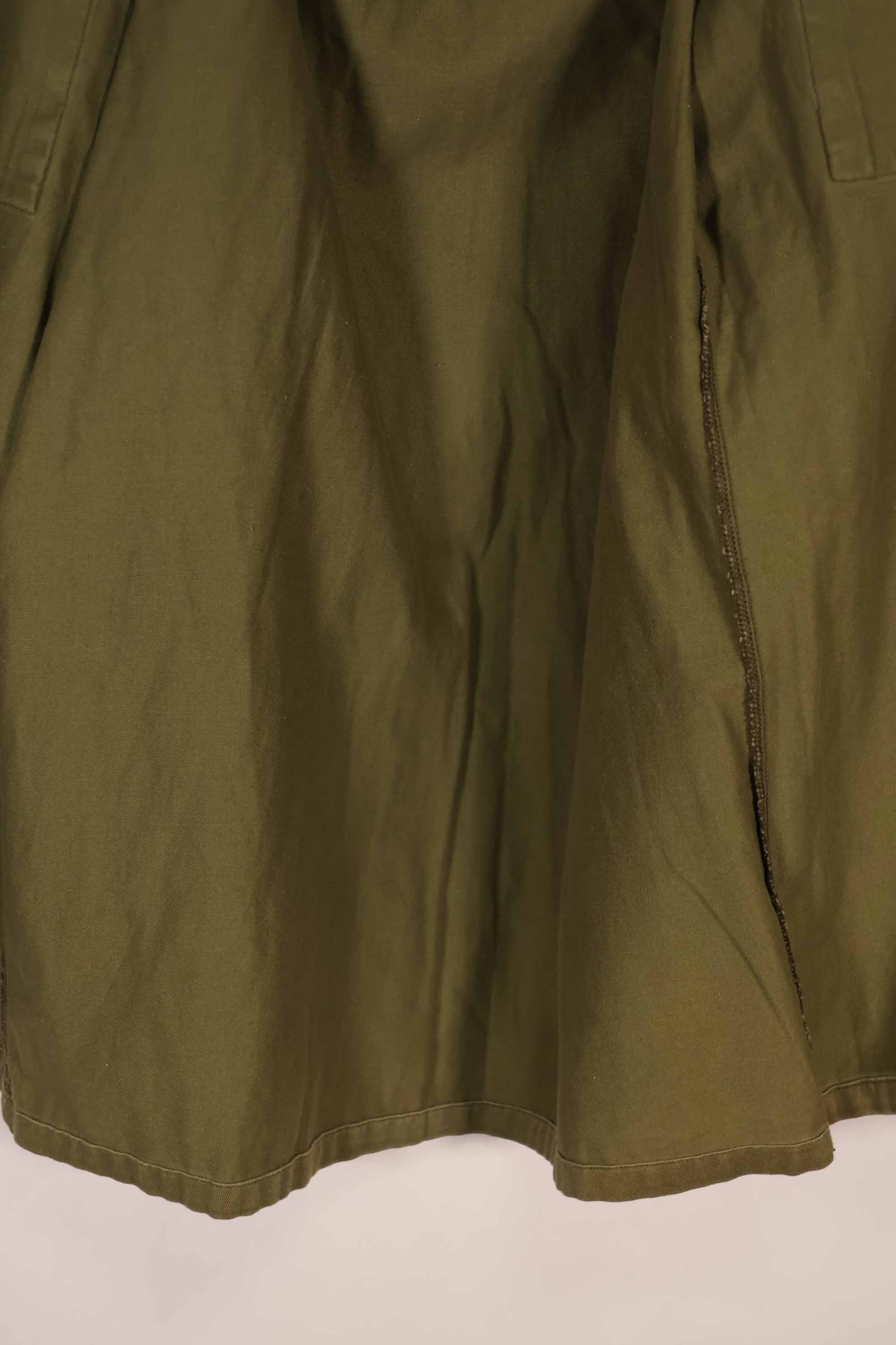 実物 1969年製 ニュージーランド軍 OD ファティーグシャツ Size 39/41L 中古品扱い