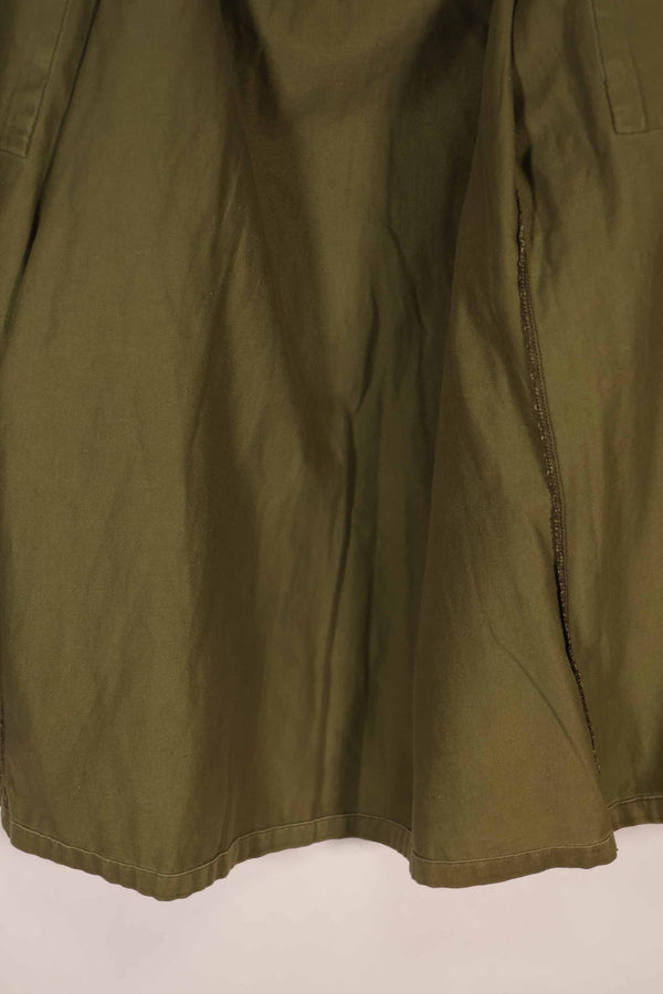 実物 1969年製 ニュージーランド軍 OD ファティーグシャツ Size 39/41L 中古品扱い