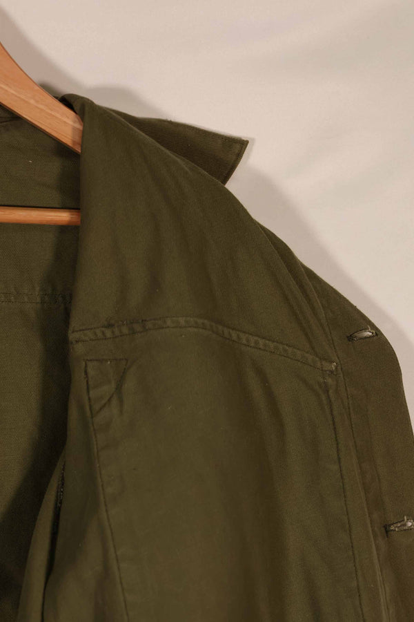 実物 1969年製 ニュージーランド軍 OD ファティーグシャツ Size 39/41L 中古品扱い