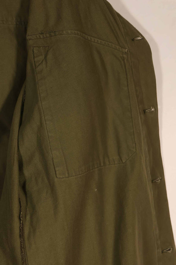 実物 1969年製 ニュージーランド軍 OD ファティーグシャツ Size 39/41L 中古品扱い