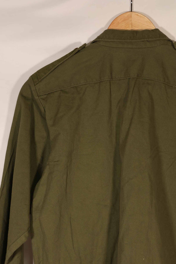 実物 1970年製 ニュージーランド軍 OD ファティーグシャツ Size 1 中古品