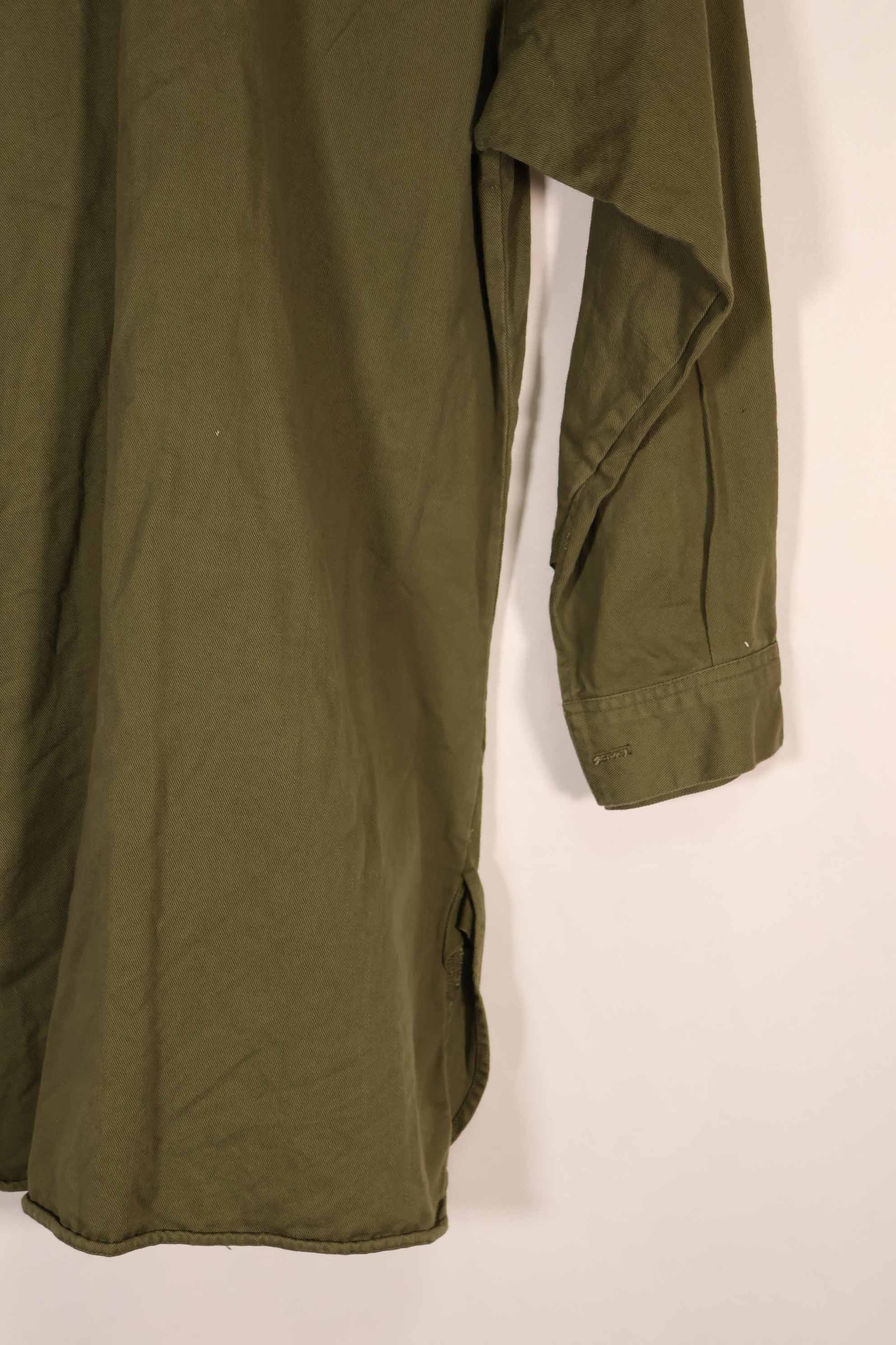 実物 1970年製 ニュージーランド軍 OD ファティーグシャツ Size 1 中古品