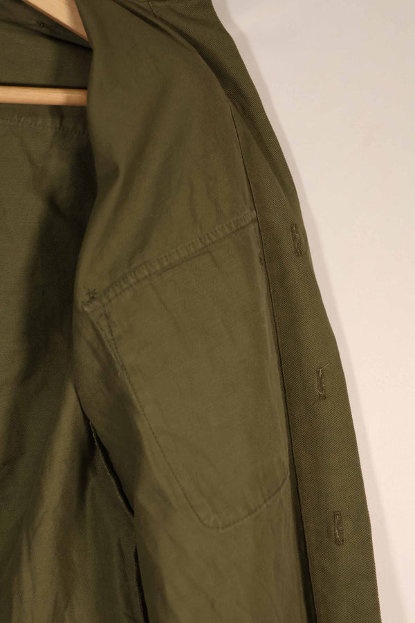 実物 1970年製 ニュージーランド軍 OD ファティーグシャツ Size 1 中古品