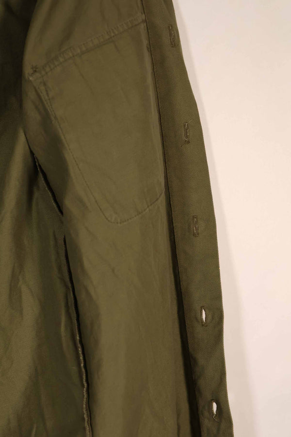 実物 1970年製 ニュージーランド軍 OD ファティーグシャツ Size 1 中古品