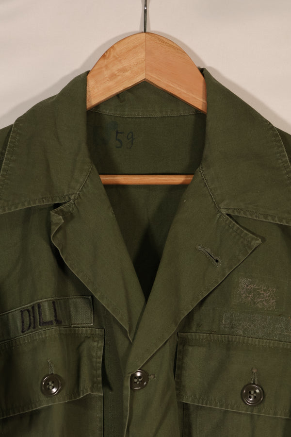 実物 1960年代初期 レア品 スペシャルウォーフェアーシャツ 半袖 パッチ取り外しあり 中古品