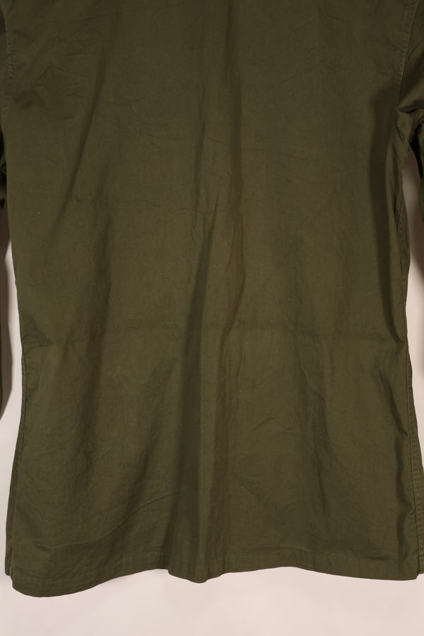 実物 韓国軍 ミリタリーポリス ポップリンシャツ 中古品 直接刺繍あり パッチ後付け