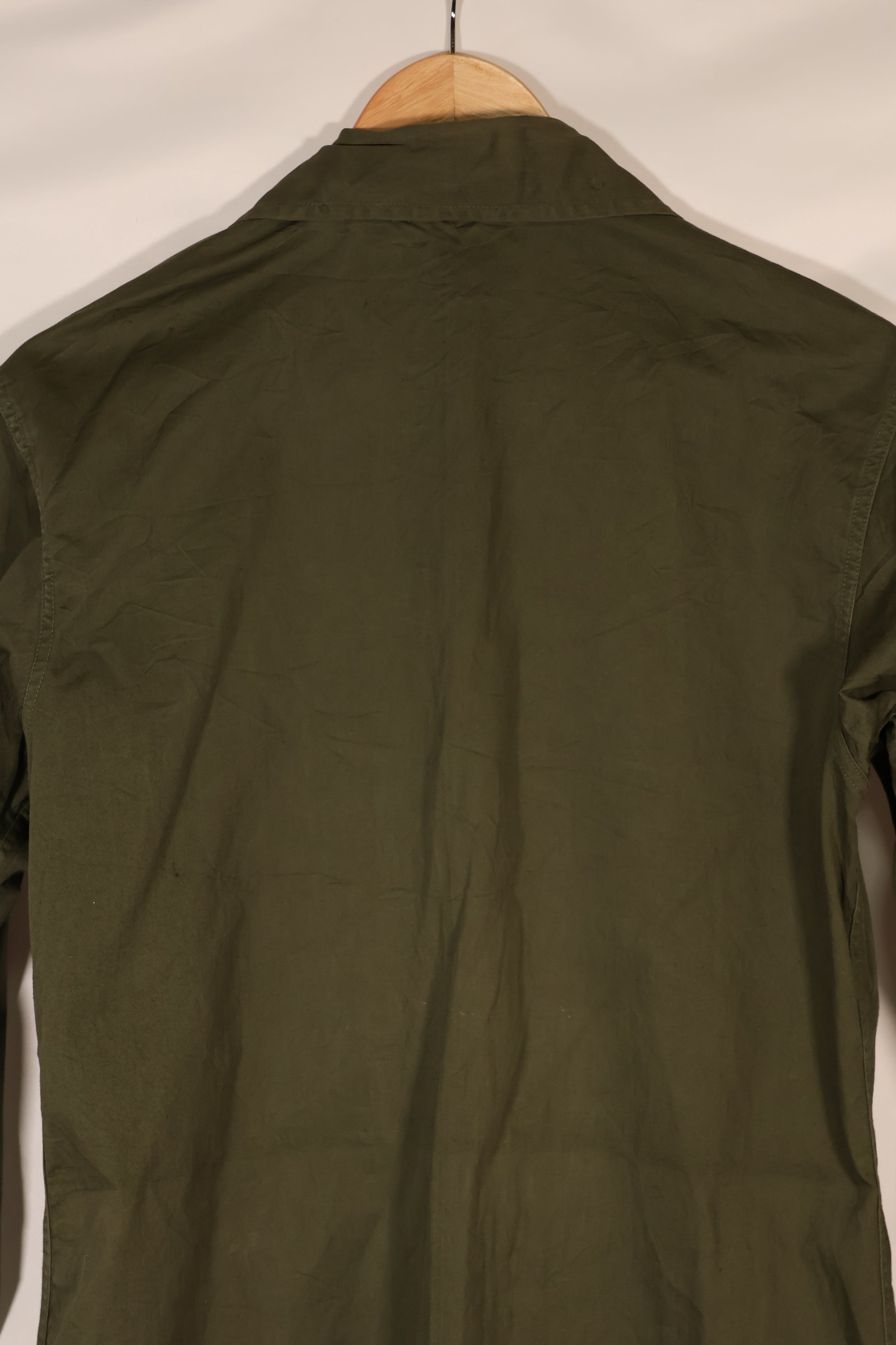 実物 韓国軍 ミリタリーポリス ポップリンシャツ 中古品 直接刺繍あり パッチ後付け