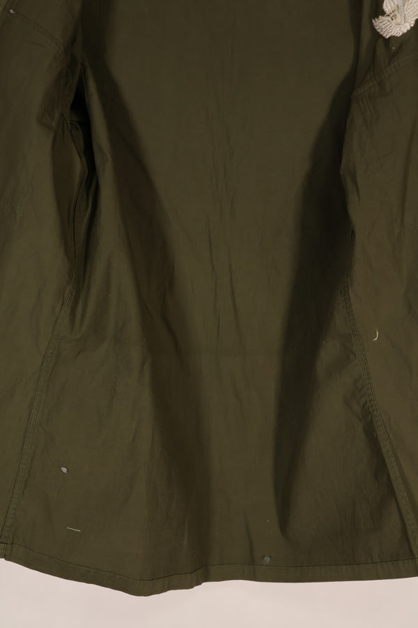 実物 韓国軍 ミリタリーポリス ポップリンシャツ 中古品 直接刺繍あり パッチ後付け