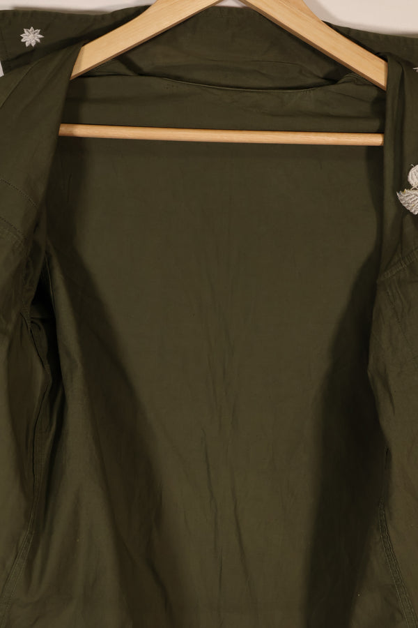 実物 韓国軍 ミリタリーポリス ポップリンシャツ 中古品 直接刺繍あり パッチ後付け