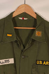 実物 ポップリン製 OG-107 ユーティリティシャツ 後付けMACVパッチ付き X-LARGE 中古品