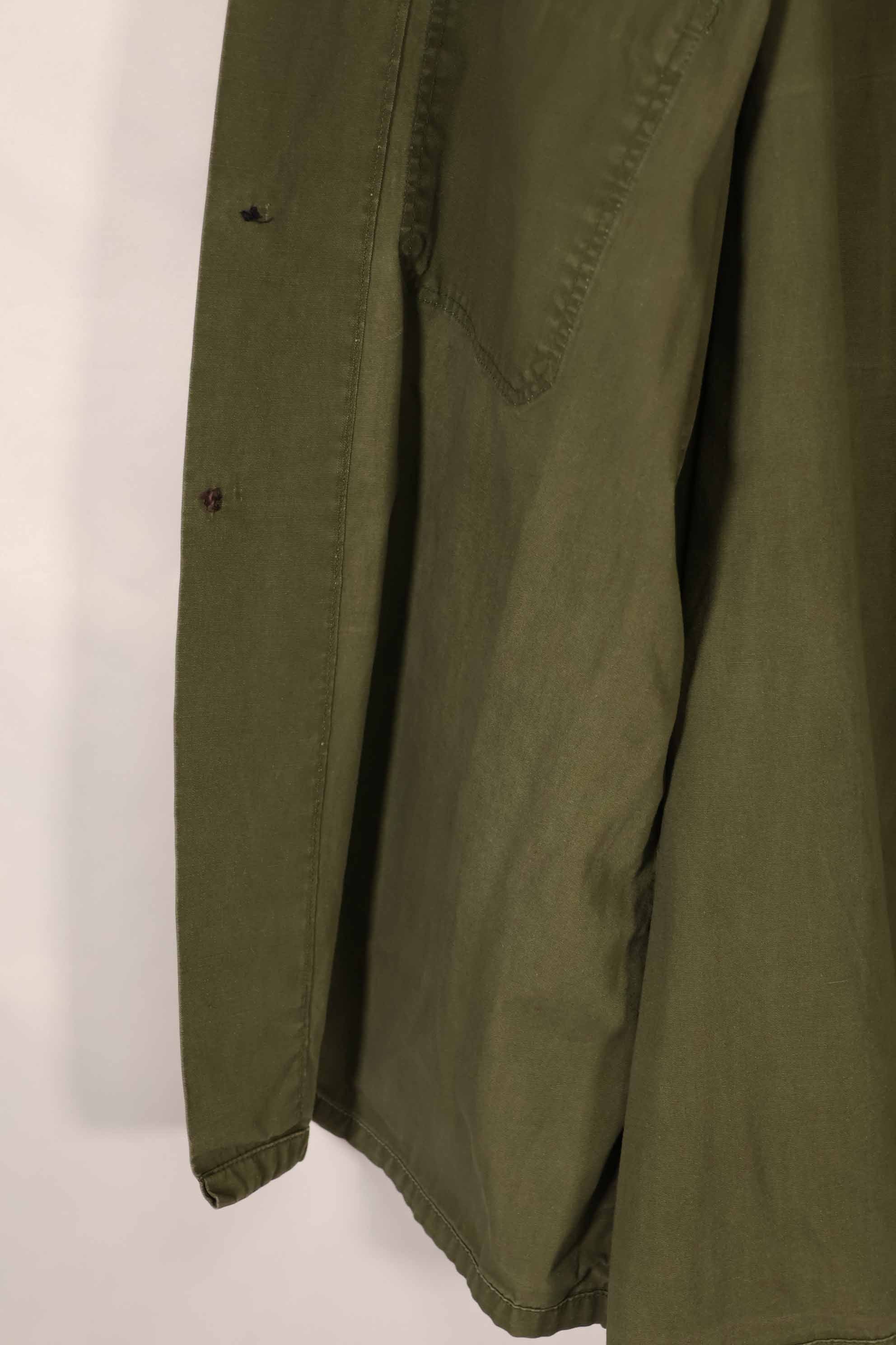 実物 ポップリン製 OG-107 ユーティリティシャツ 後付けMACVパッチ付き X-LARGE 中古品