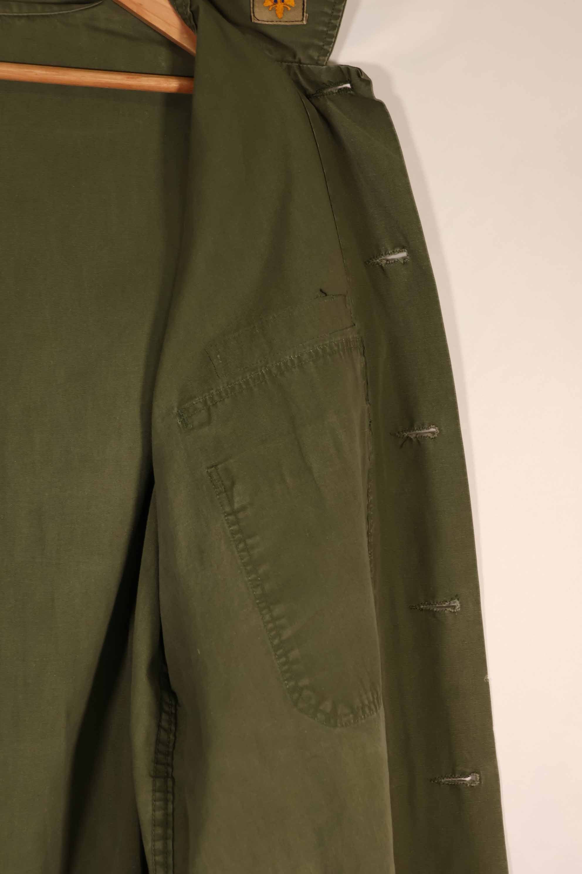 実物 ポップリン製 OG-107 ユーティリティシャツ 後付けMACVパッチ付き X-LARGE 中古品