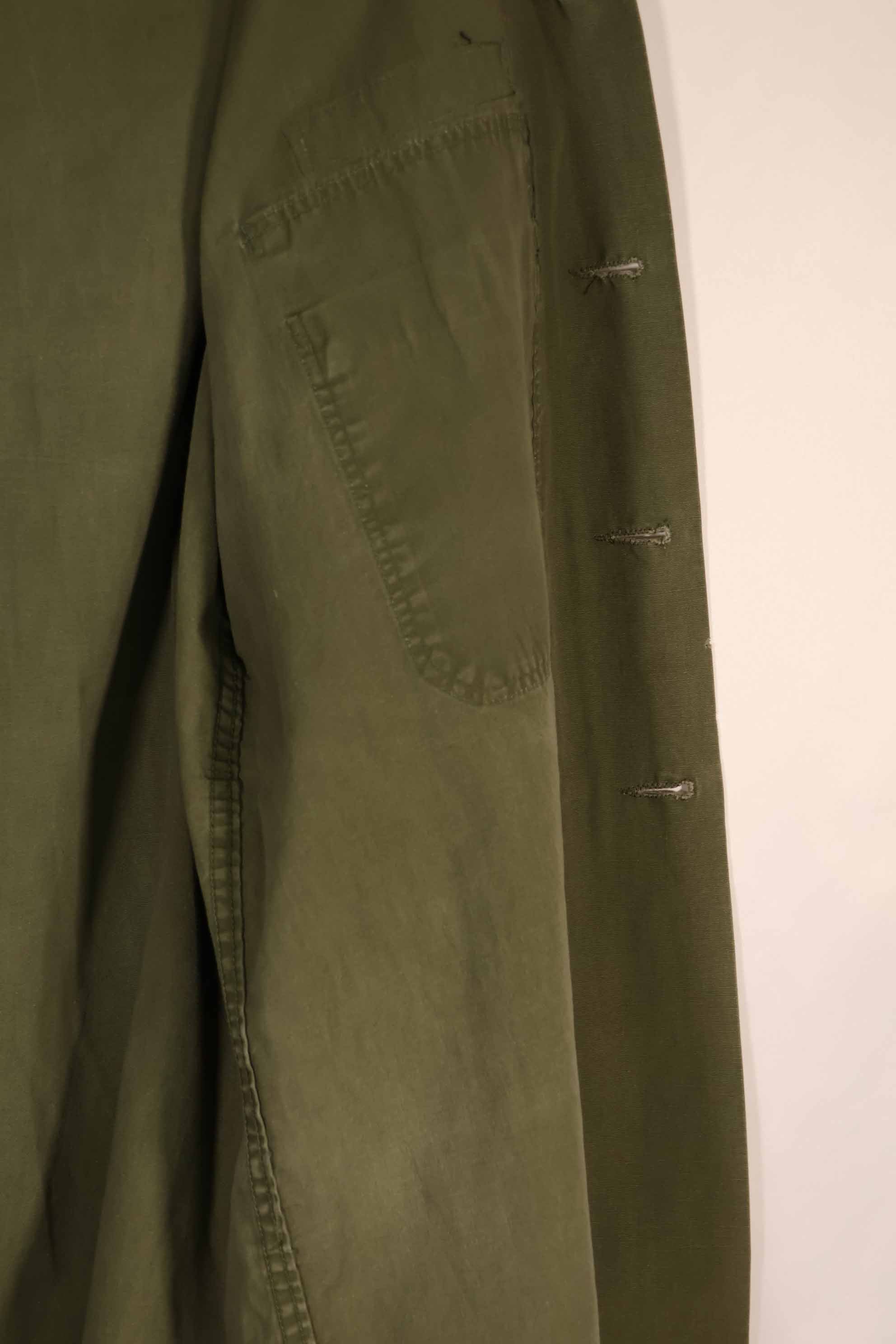 実物 ポップリン製 OG-107 ユーティリティシャツ 後付けMACVパッチ付き X-LARGE 中古品