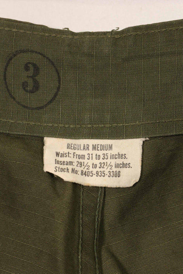 1969年契約 4th Model リップストップ ジャングルファティーグ パンツ M-R 中古品