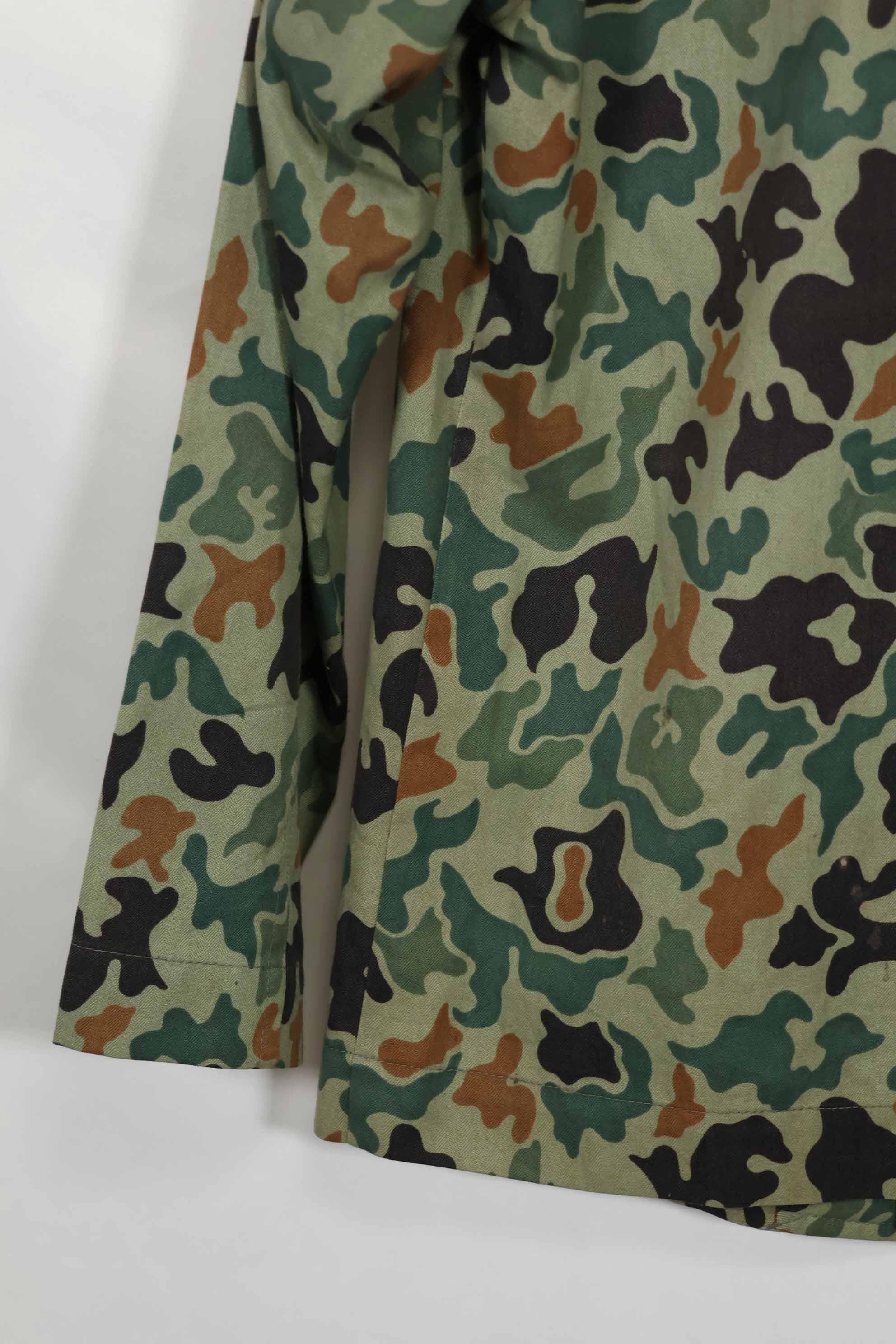 1980年代 韓国軍 フロッグスキン迷彩 HBT シャツ ほぼ未使用品 A