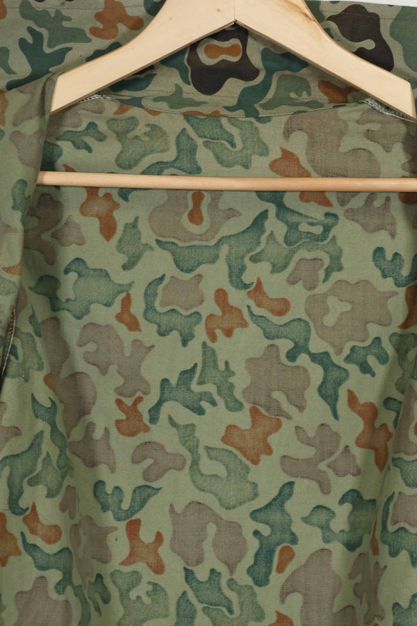 1980年代 韓国軍 フロッグスキン迷彩 HBT シャツ ほぼ未使用品 A