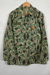 1980年代 韓国軍 フロッグスキン迷彩 HBT シャツ ほぼ未使用品 B