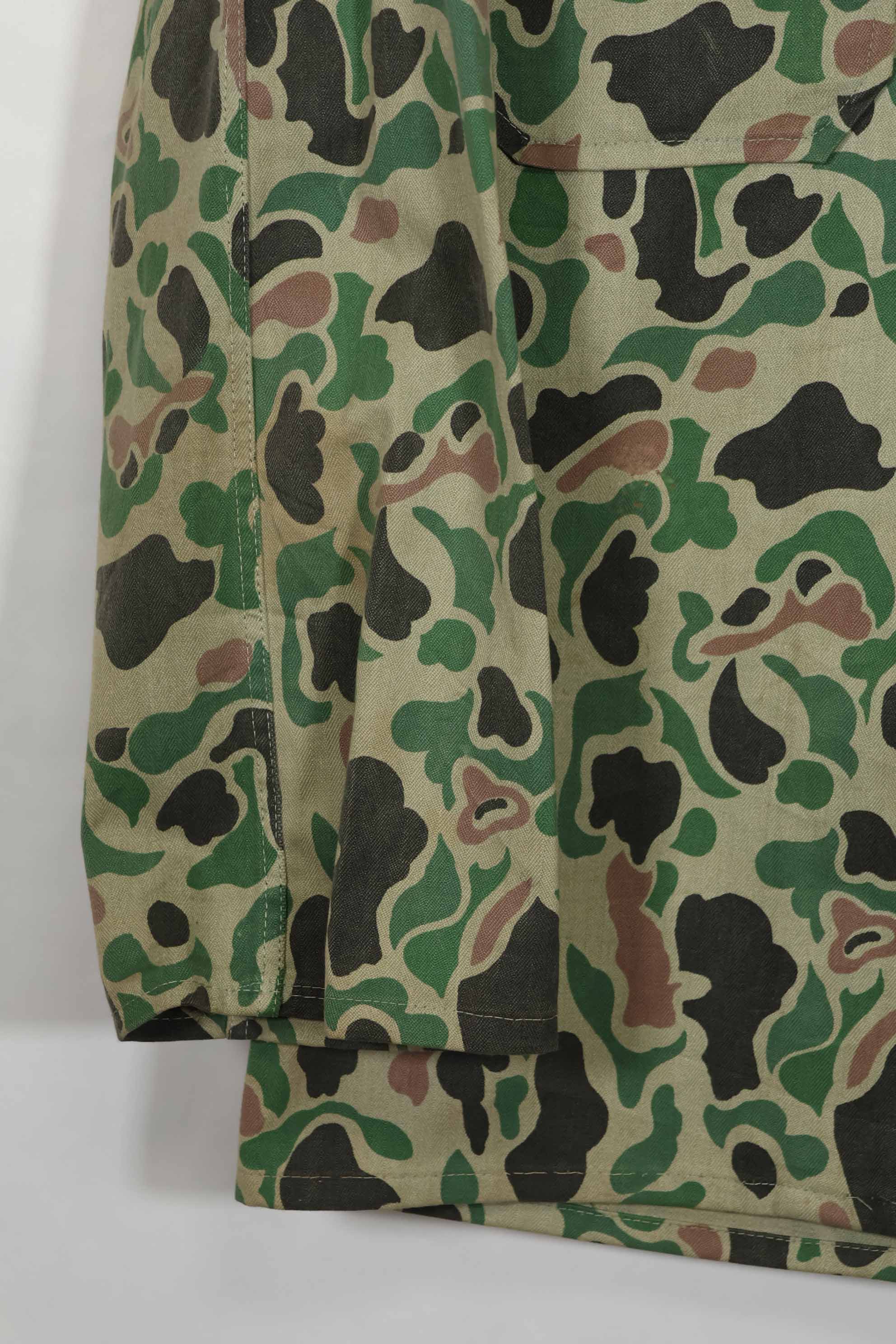 1980年代 韓国軍 フロッグスキン迷彩 HBT シャツ ほぼ未使用品 B