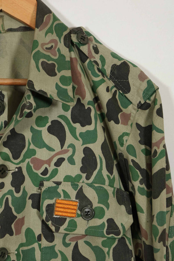1980年代 韓国軍 フロッグスキン迷彩 HBT シャツ ほぼ未使用品 B