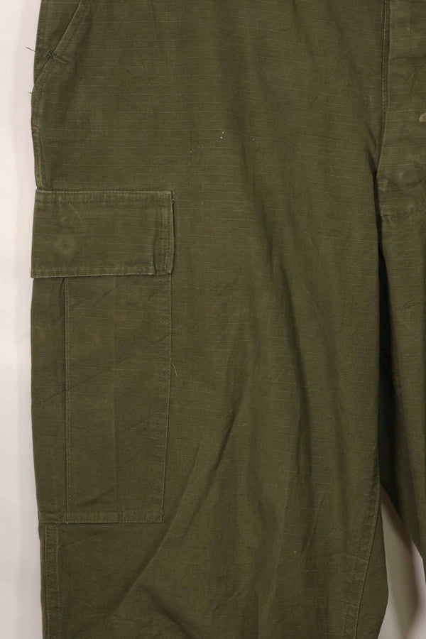 1967年契約 4th Model リップストップ ジャングルファティーグ パンツ L-L 中古品