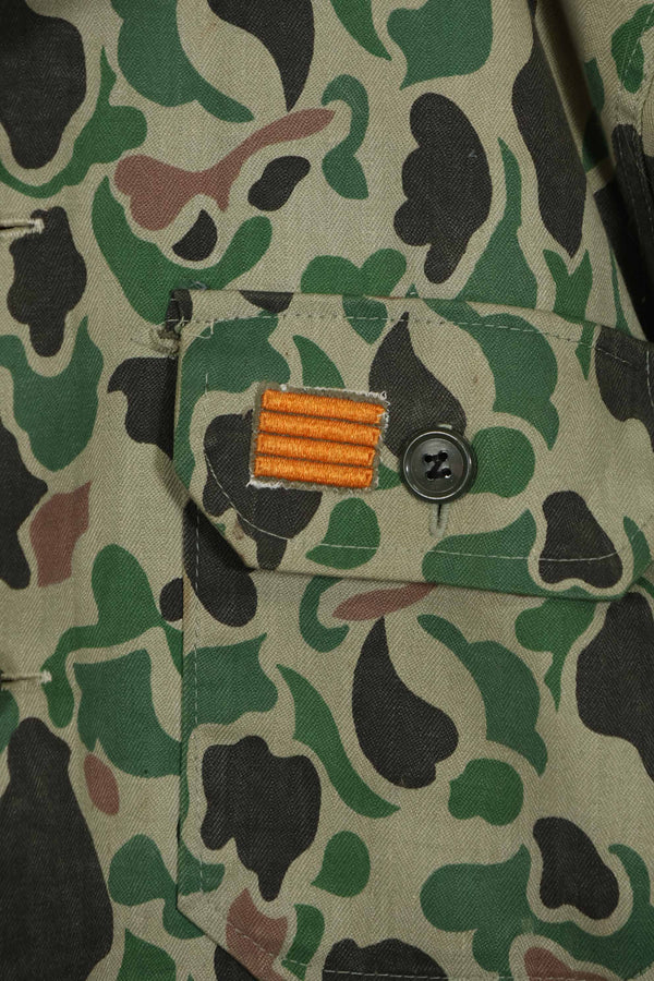 1980年代 韓国軍 フロッグスキン迷彩 HBT シャツ ほぼ未使用品 B