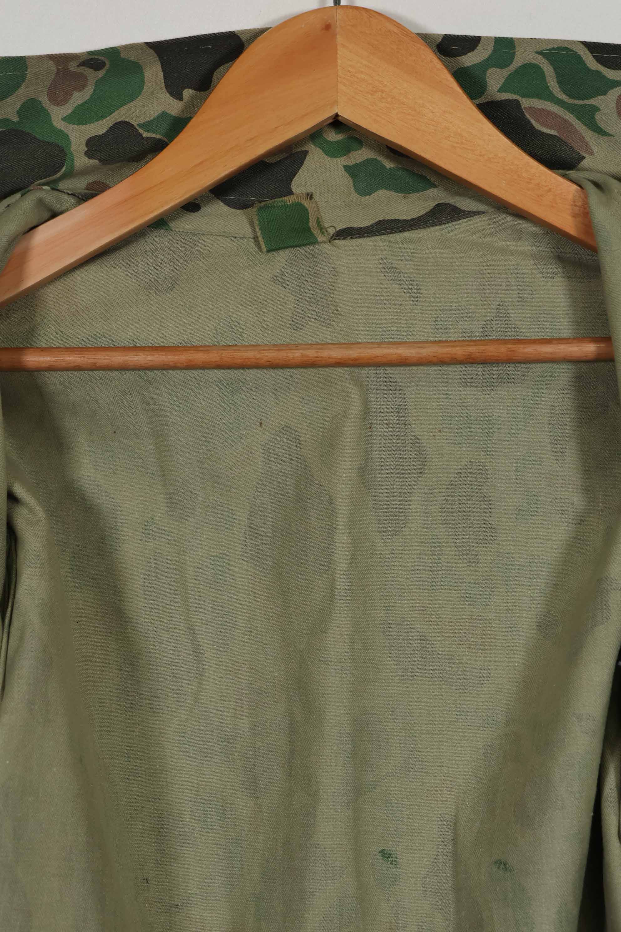 1980年代 韓国軍 フロッグスキン迷彩 HBT シャツ ほぼ未使用品 B