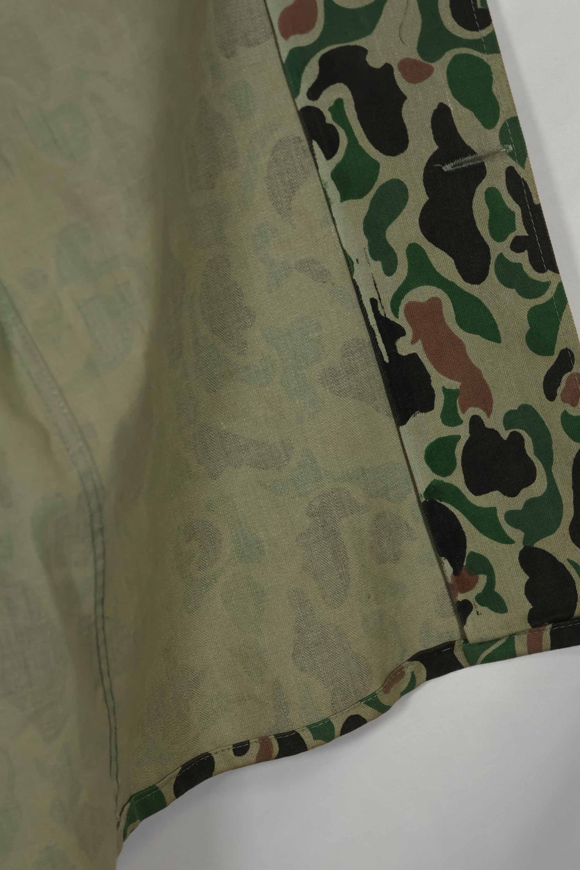 1980年代 韓国軍 フロッグスキン迷彩 HBT シャツ ほぼ未使用品 B