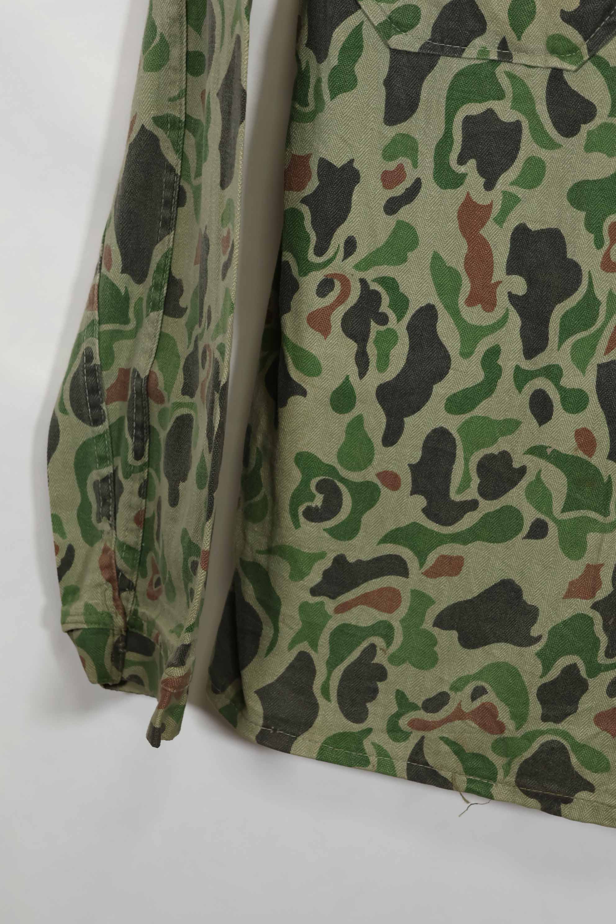1980年代 韓国軍 フロッグスキン迷彩 HBT シャツ 中古品 C