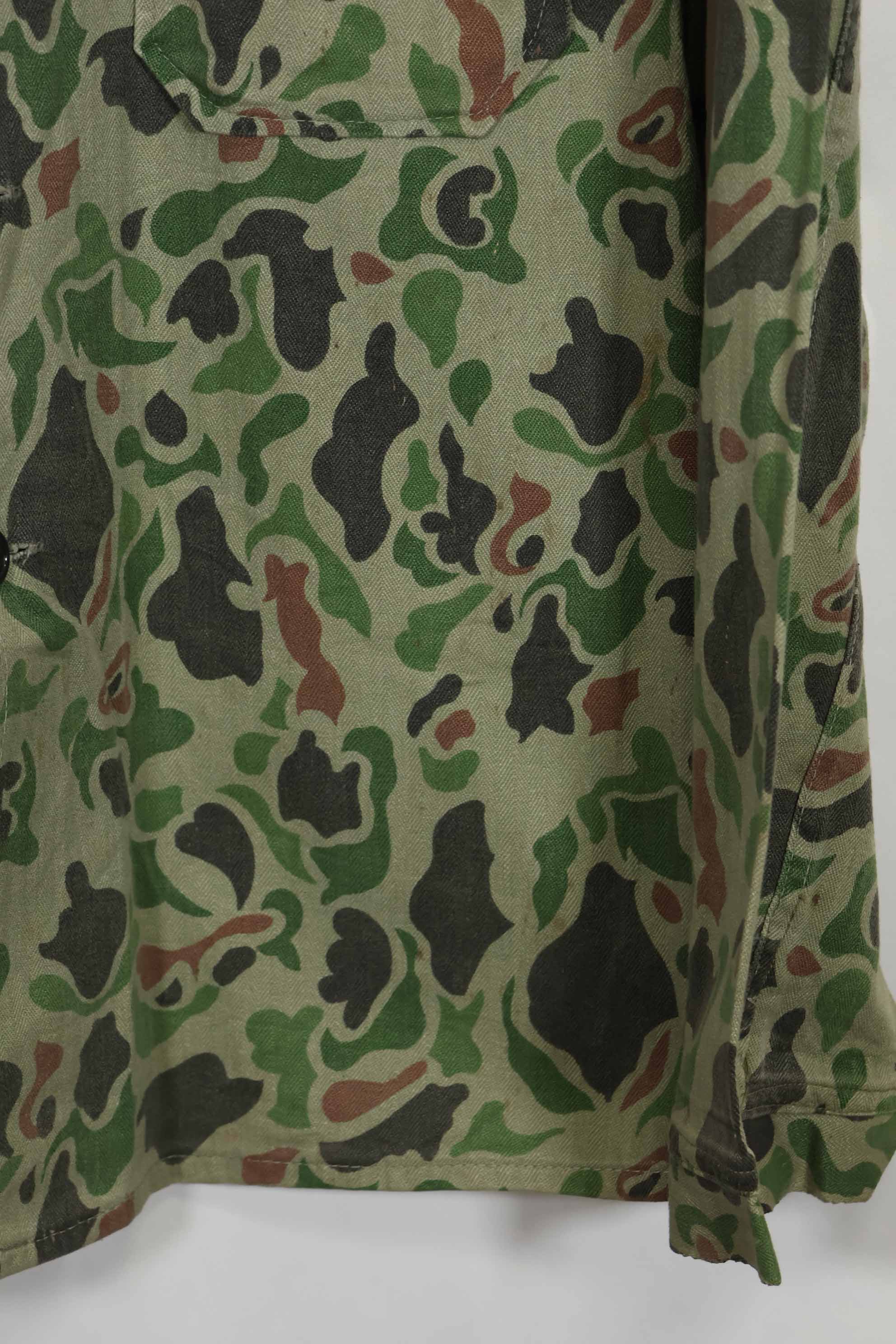 1980年代 韓国軍 フロッグスキン迷彩 HBT シャツ 中古品 C