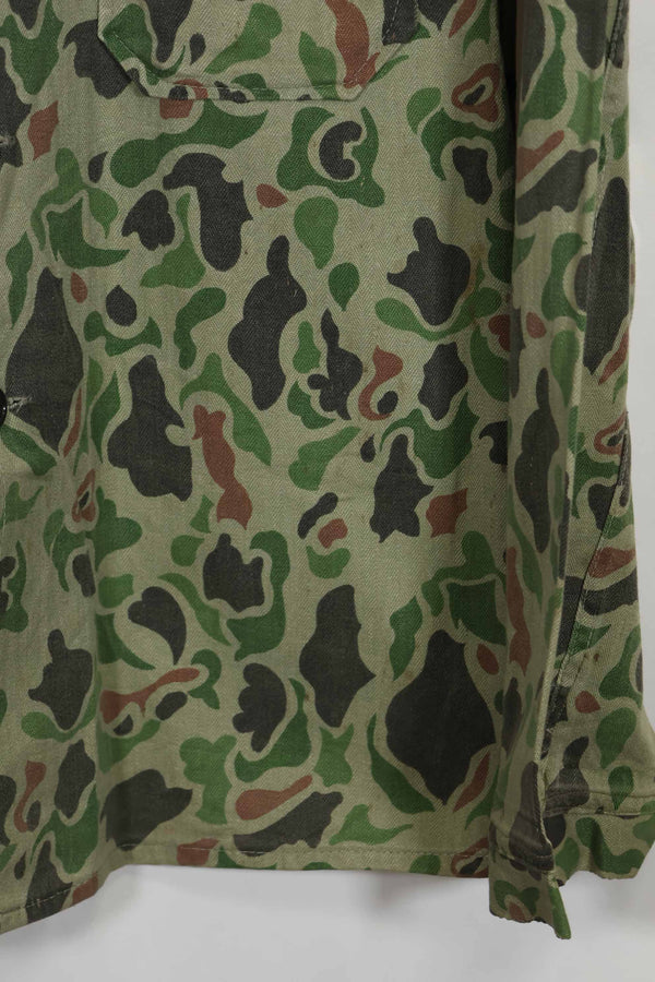 1980年代 韓国軍 フロッグスキン迷彩 HBT シャツ 中古品 C