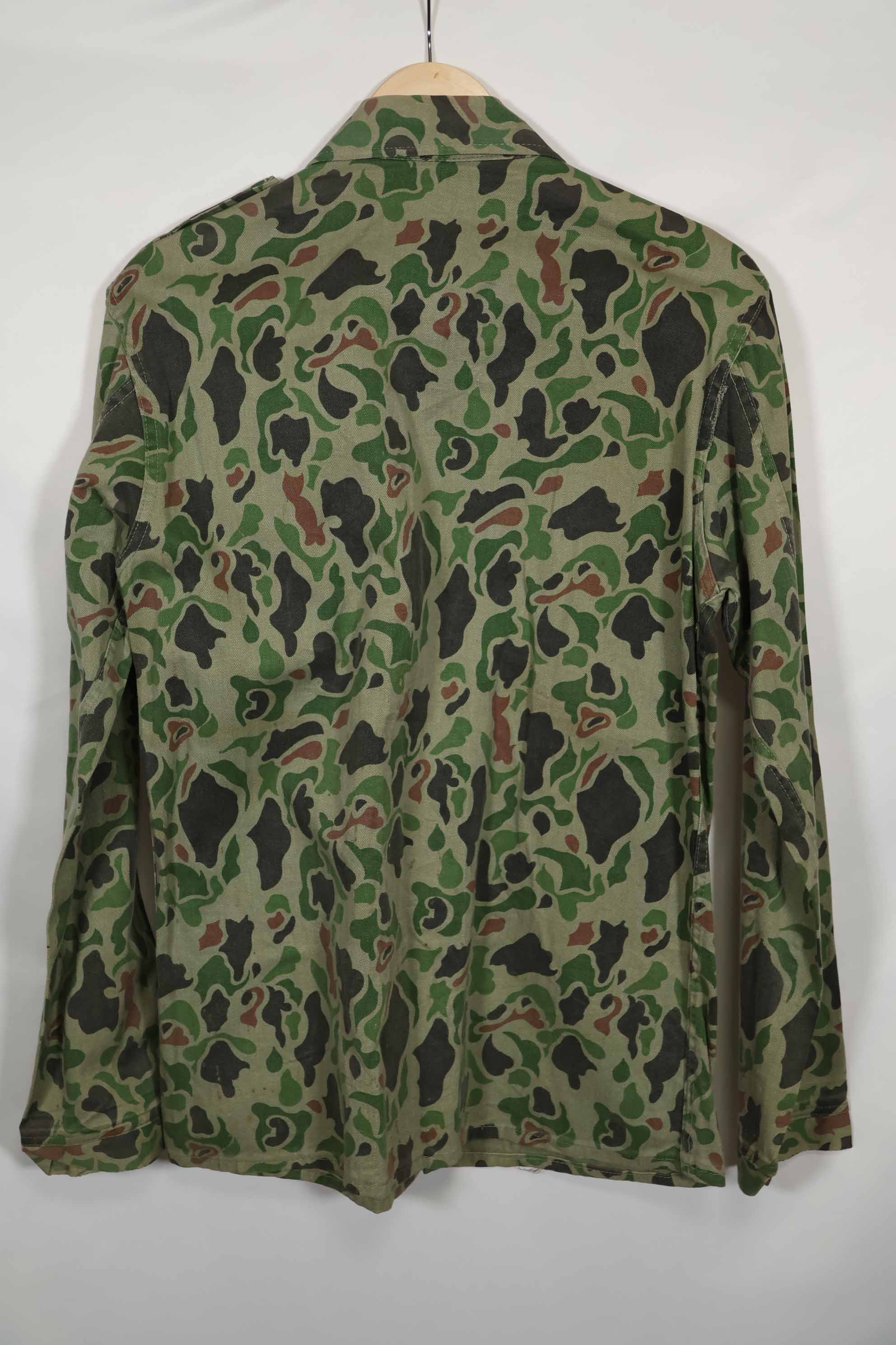 1980年代 韓国軍 フロッグスキン迷彩 HBT シャツ 中古品 C