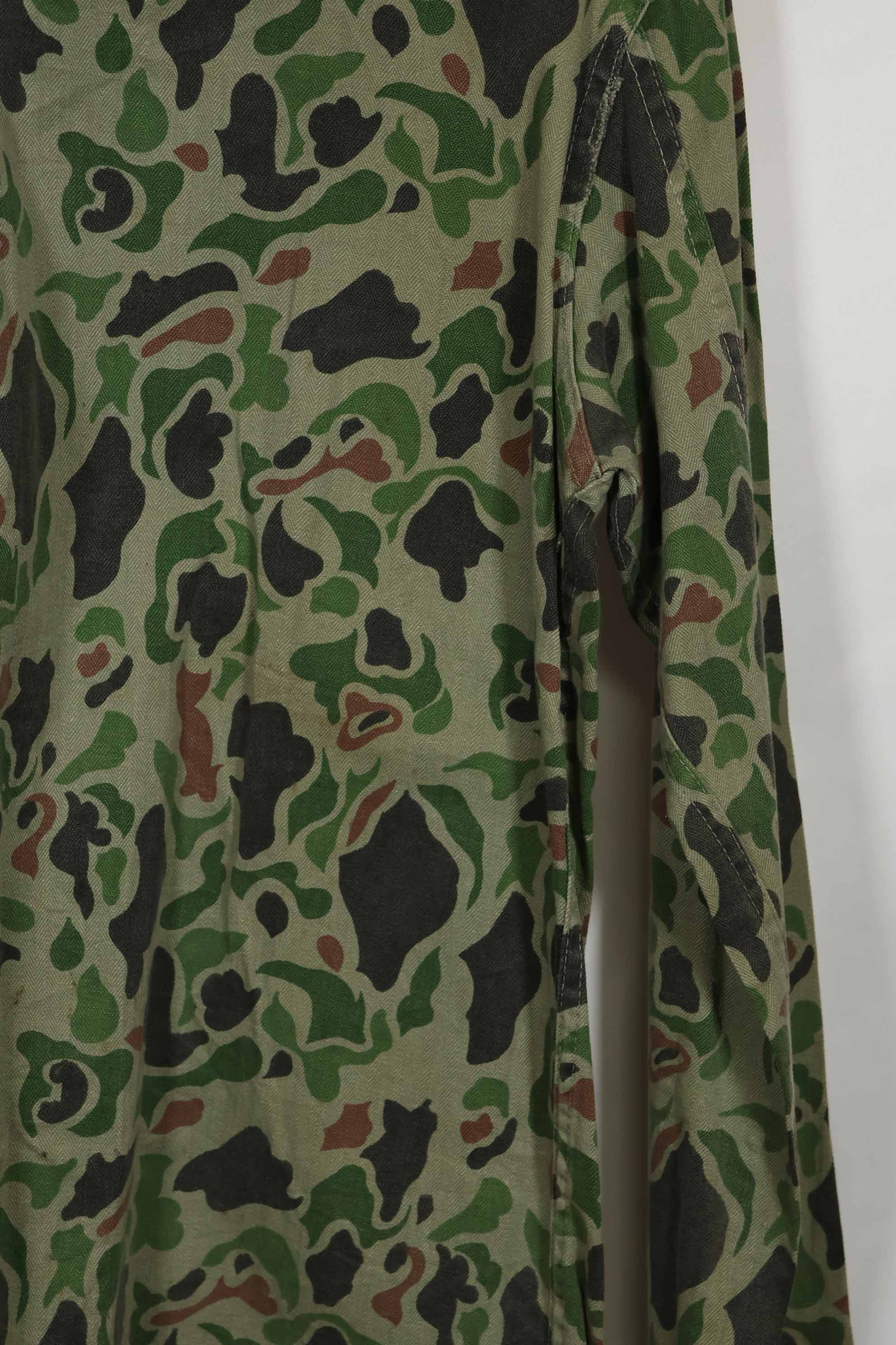 1980年代 韓国軍 フロッグスキン迷彩 HBT シャツ 中古品 C