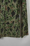 1980年代 韓国軍 フロッグスキン迷彩 HBT シャツ 中古品 C