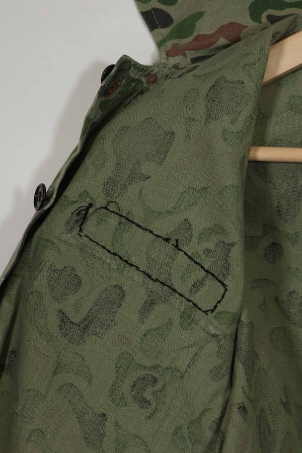 1980年代 韓国軍 フロッグスキン迷彩 HBT シャツ 中古品 C