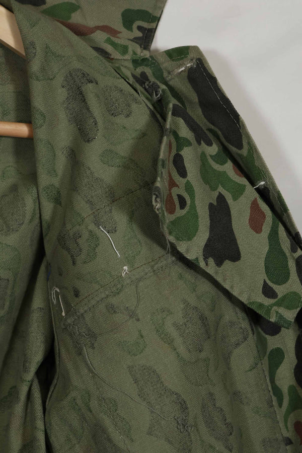 1980年代 韓国軍 フロッグスキン迷彩 HBT シャツ 中古品 C