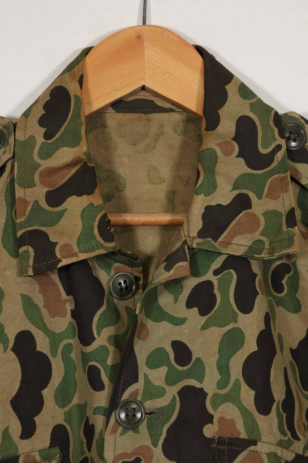 1980年代 韓国軍 フロッグスキン迷彩 HBT シャツ 中古品 D