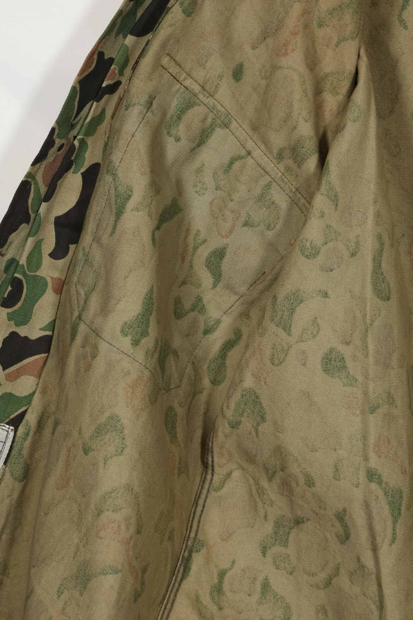 1980年代 韓国軍 フロッグスキン迷彩 HBT シャツ 中古品 D