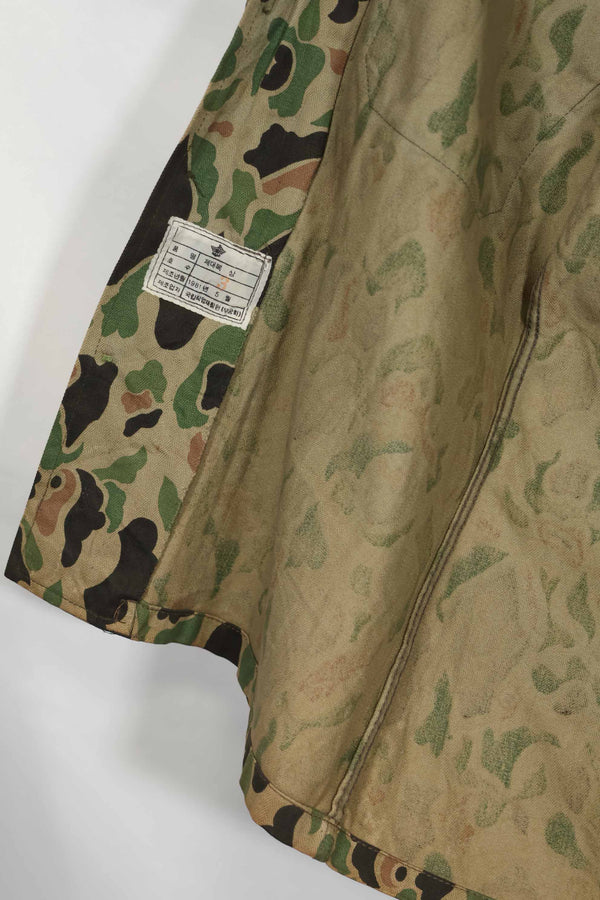 1980年代 韓国軍 フロッグスキン迷彩 HBT シャツ 中古品 D
