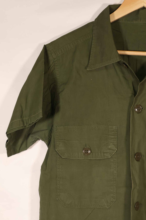 実物 1960年代 ポップリン製 OG-107 ユーティリティシャツ 半袖カスタム F