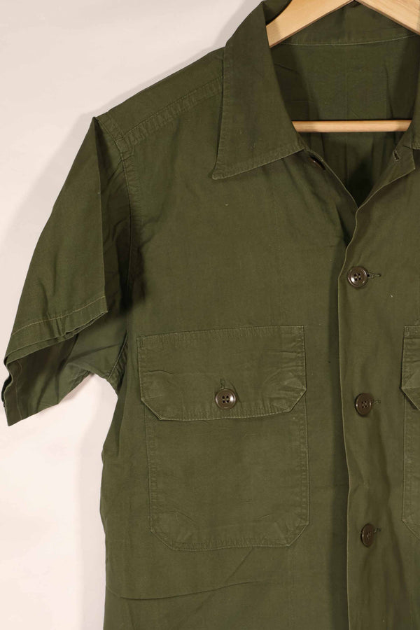 実物 1960年代 ポップリン製 OG-107 ユーティリティシャツ 半袖カスタム F