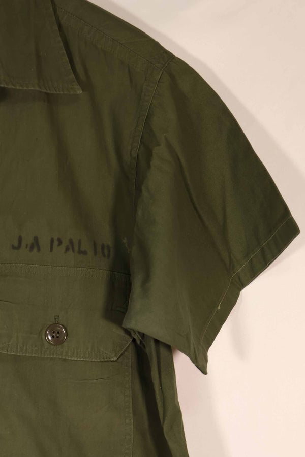 実物 1960年代 ポップリン製 OG-107 ユーティリティシャツ 半袖カスタム F