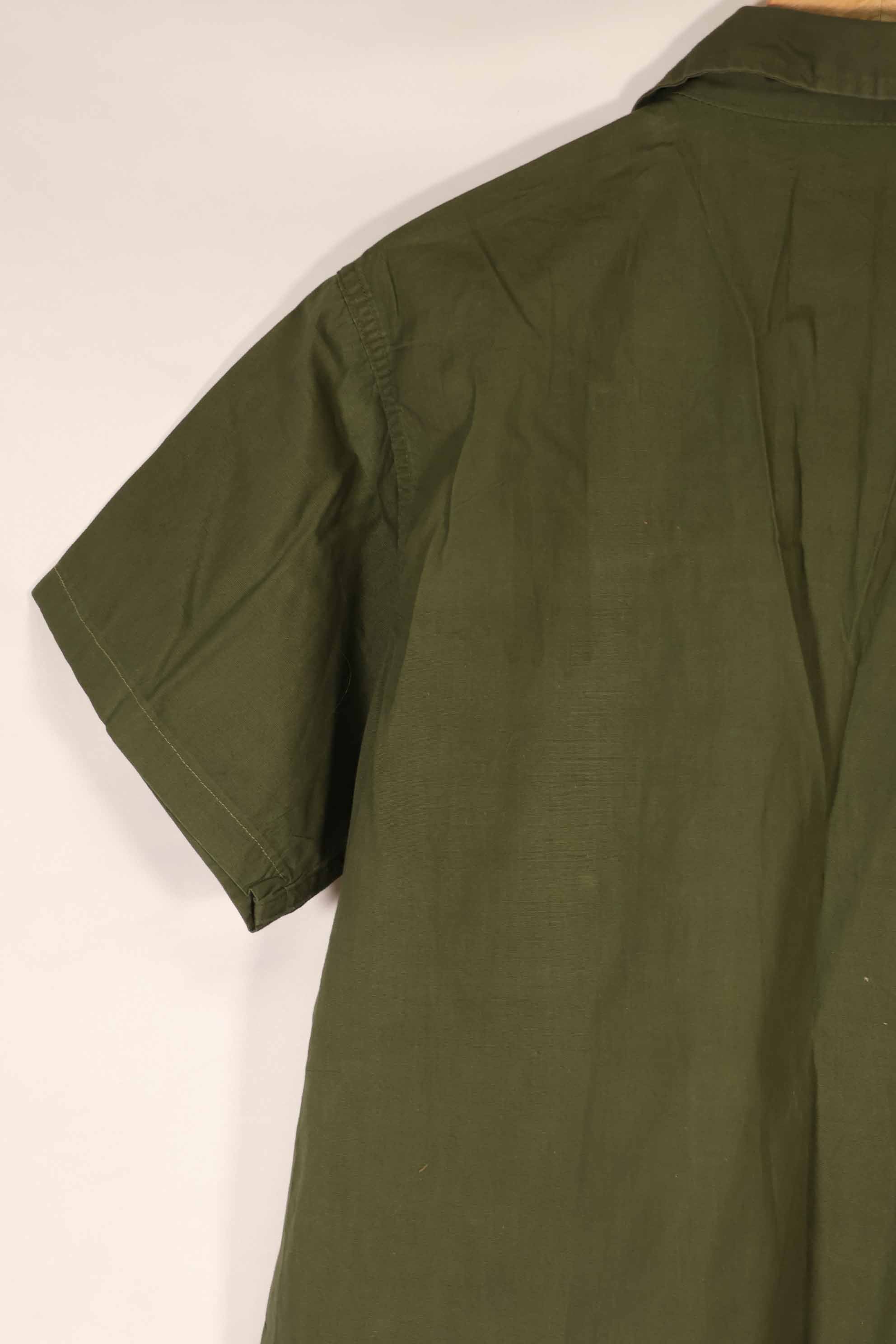 実物 1960年代 ポップリン製 OG-107 ユーティリティシャツ 半袖カスタム F