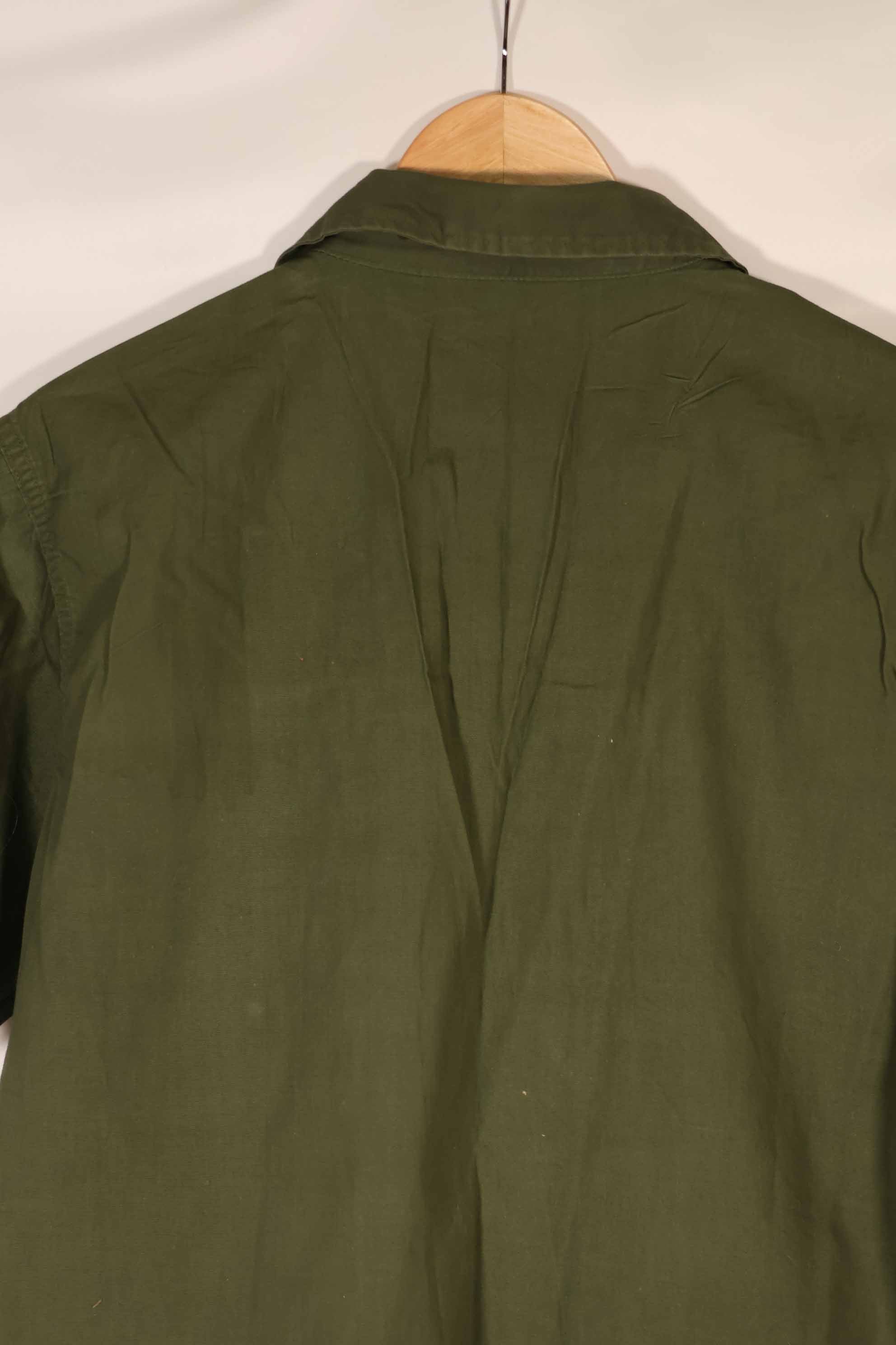 実物 1960年代 ポップリン製 OG-107 ユーティリティシャツ 半袖カスタム F