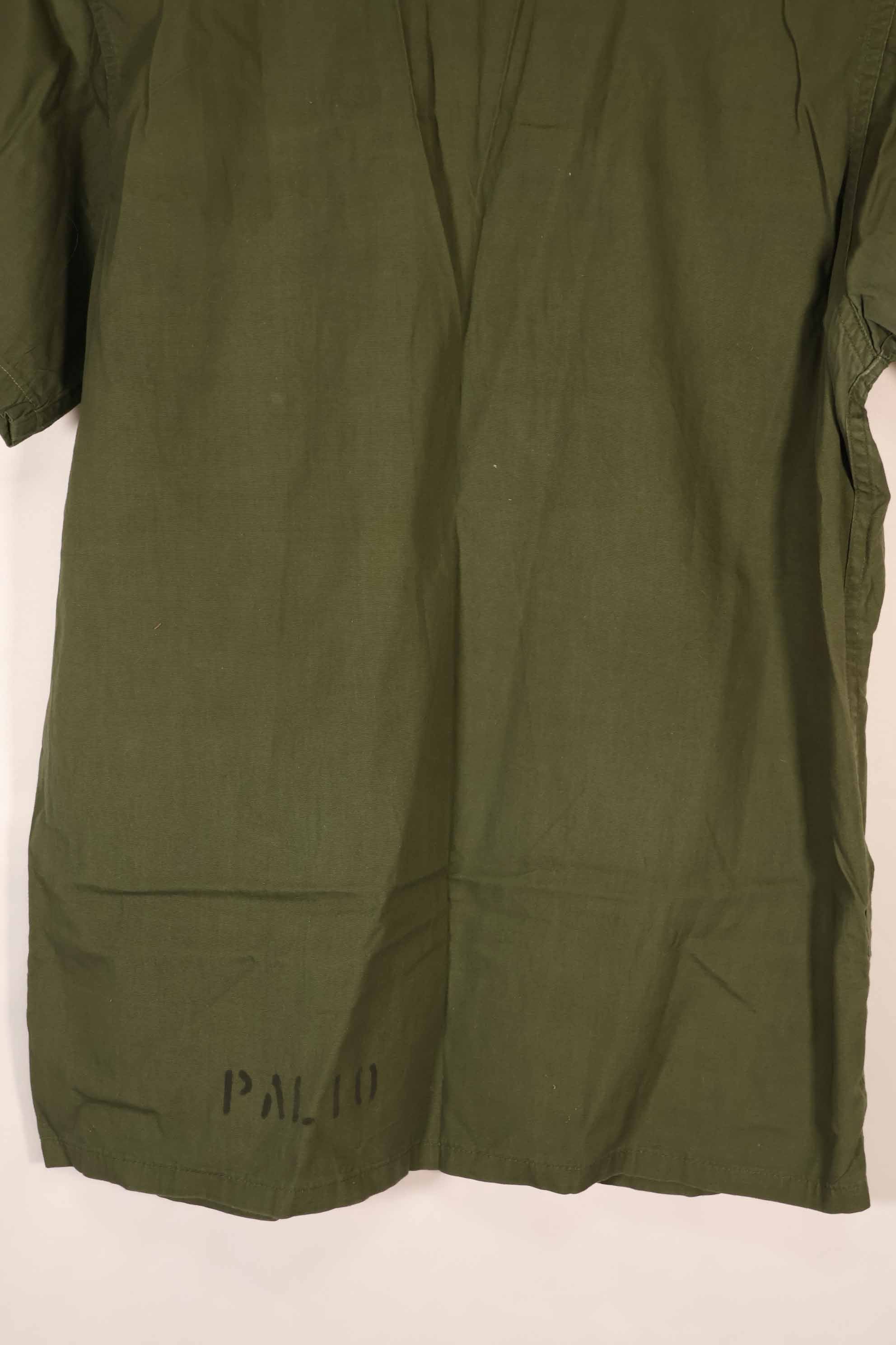 実物 1960年代 ポップリン製 OG-107 ユーティリティシャツ 半袖カスタム F