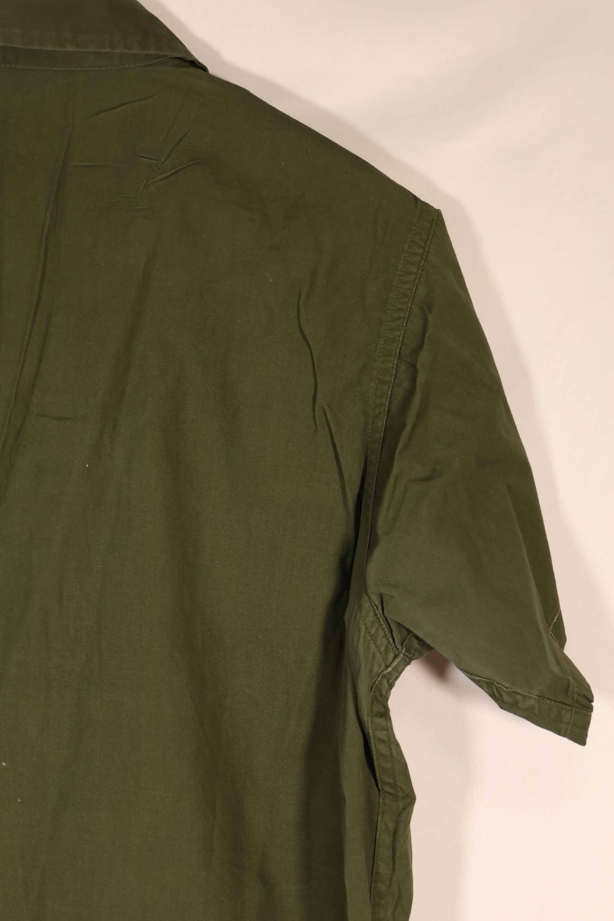実物 1960年代 ポップリン製 OG-107 ユーティリティシャツ 半袖カスタム F