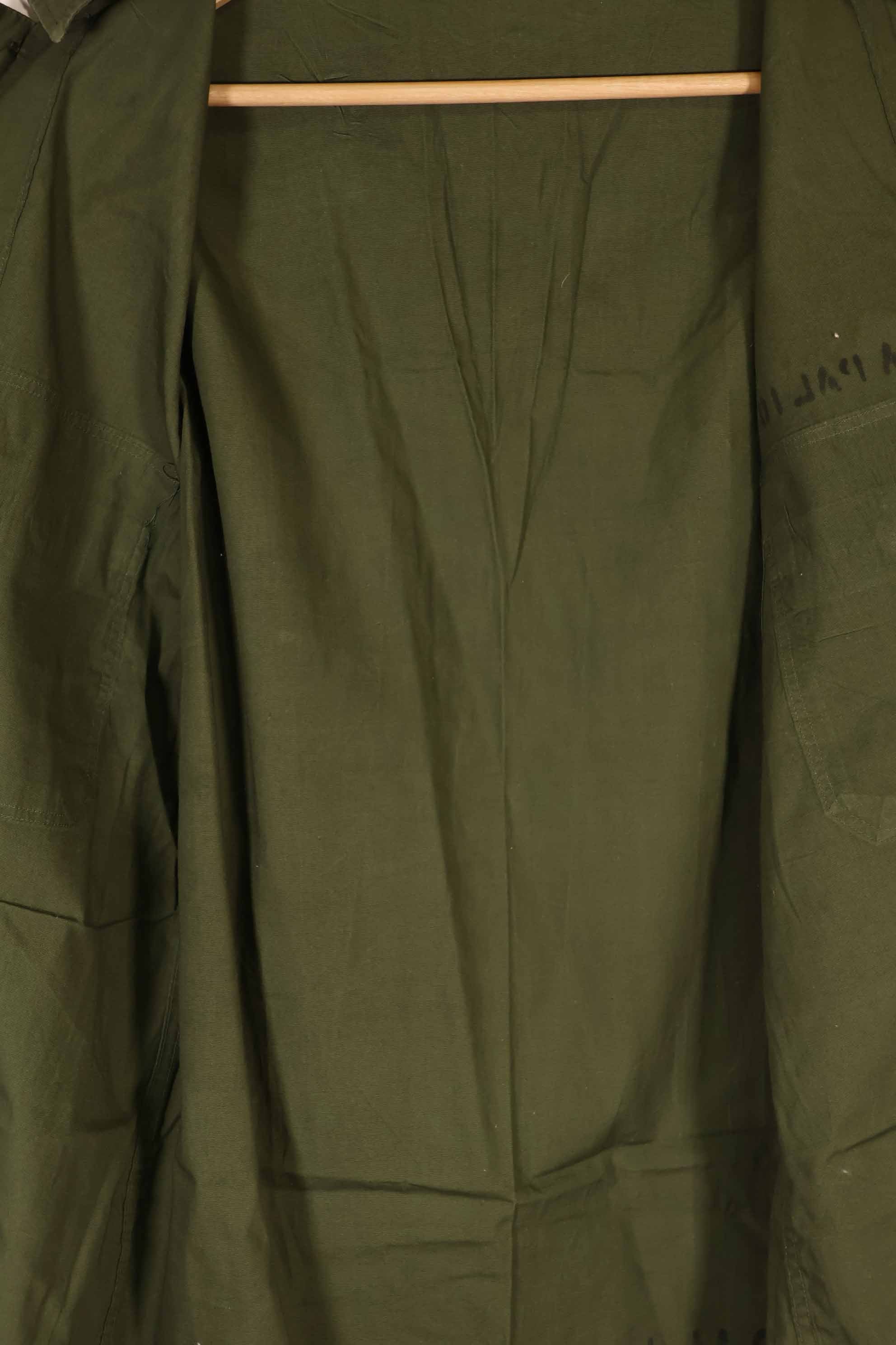 実物 1960年代 ポップリン製 OG-107 ユーティリティシャツ 半袖カスタム F