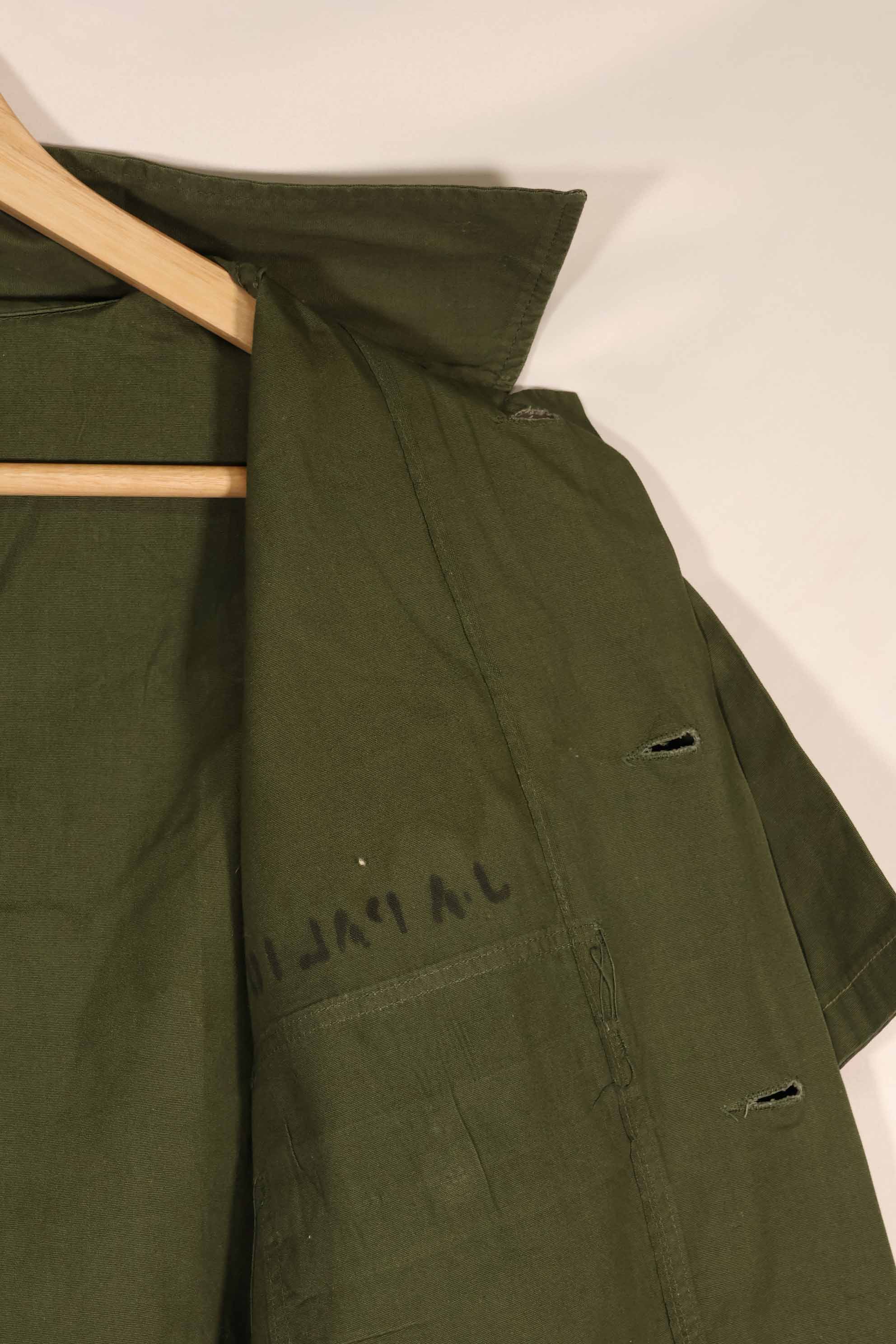 実物 1960年代 ポップリン製 OG-107 ユーティリティシャツ 半袖カスタム F