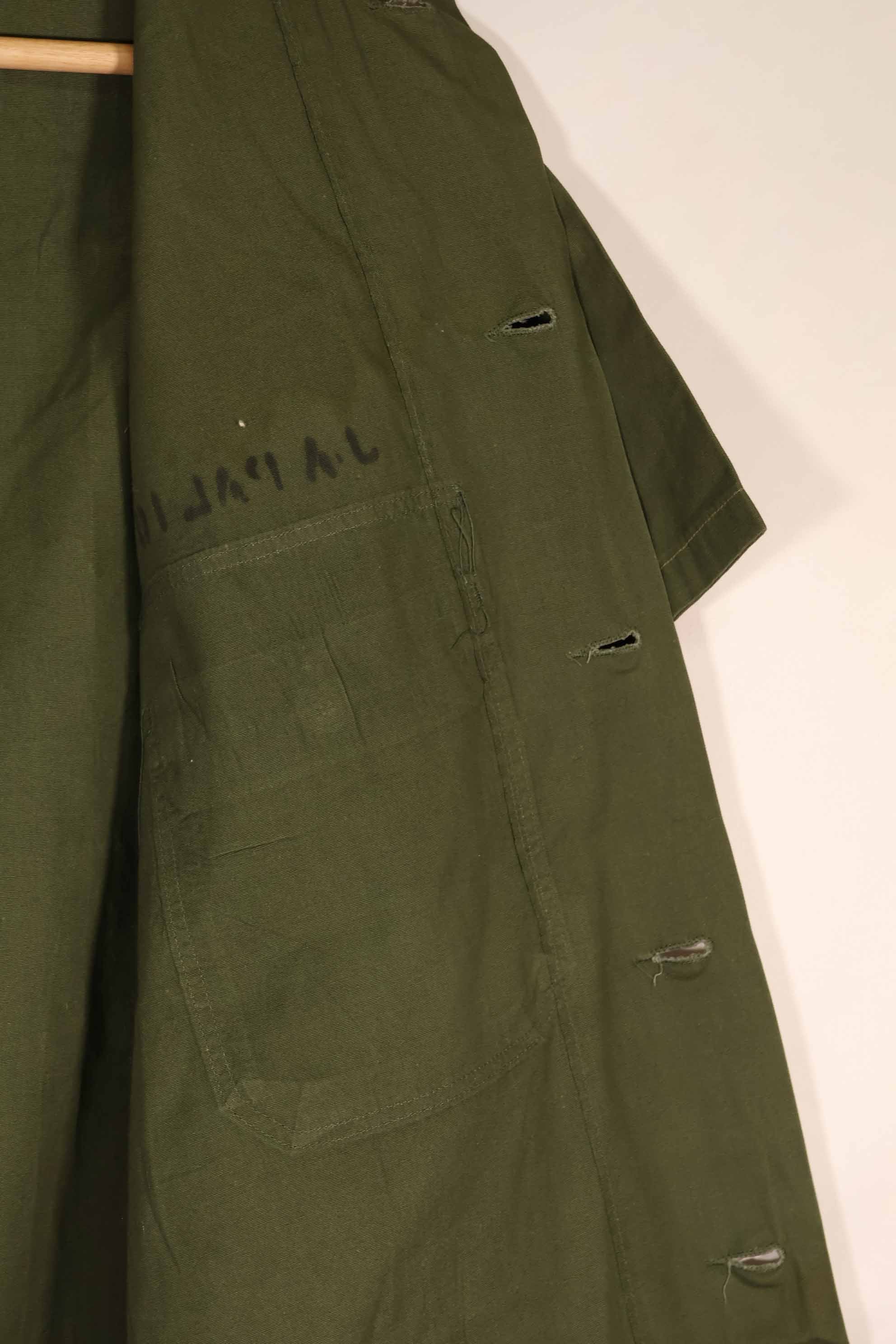 実物 1960年代 ポップリン製 OG-107 ユーティリティシャツ 半袖カスタム F