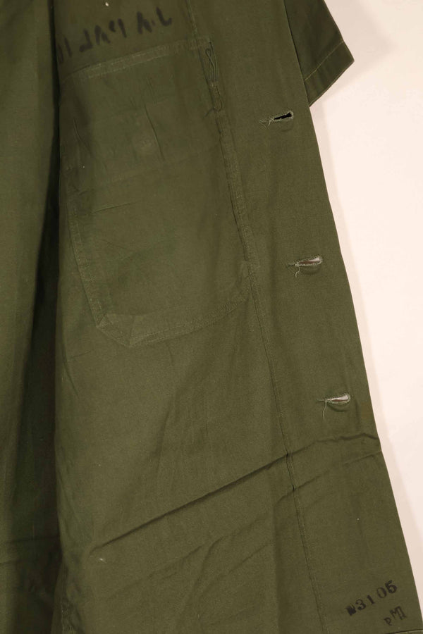 実物 1960年代 ポップリン製 OG-107 ユーティリティシャツ 半袖カスタム F