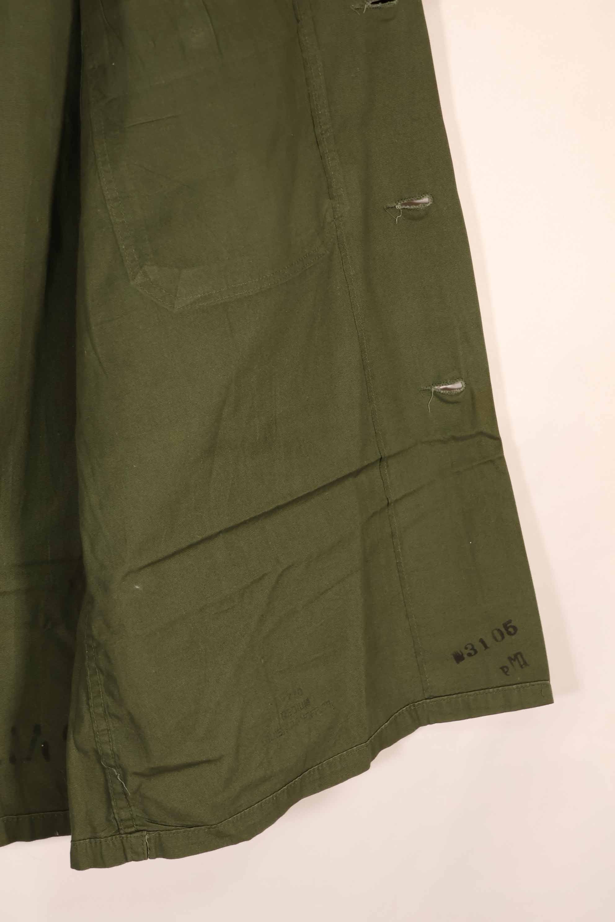 実物 1960年代 ポップリン製 OG-107 ユーティリティシャツ 半袖カスタム F